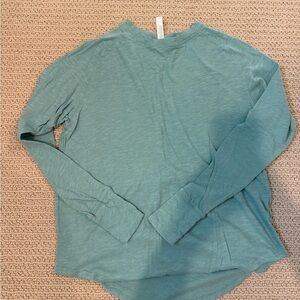 Zella Seafoam Long Sleeve Tee